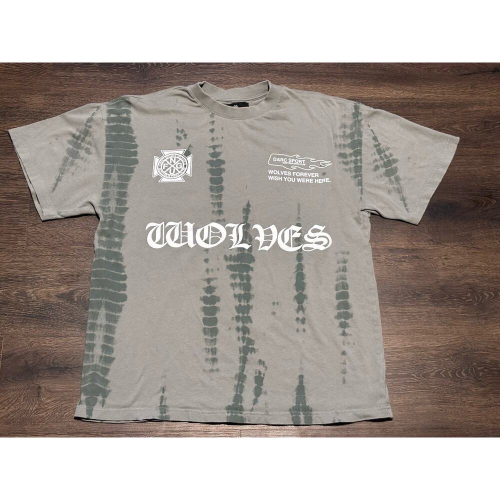 Darc Sports Wolves NFGU Wish You Were Here Collection Gray Green Tie Dye Men’s M